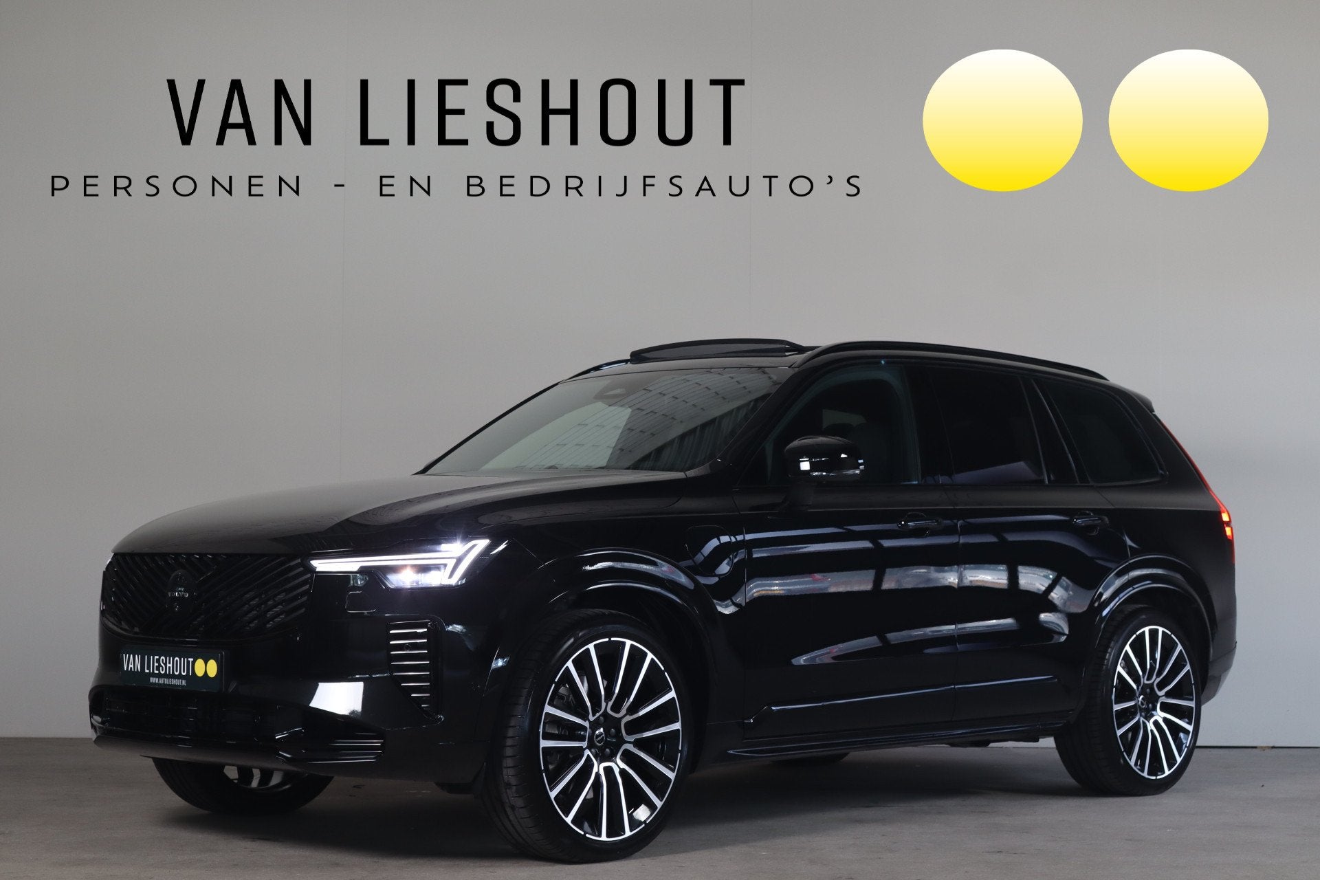 Volvo XC90 2.0 T8 PHEV AWD Ultra Black Edition Bow&Wilk I Lu, Gebruikt, 4 cilinders, 1969 cc, 7 stoelen