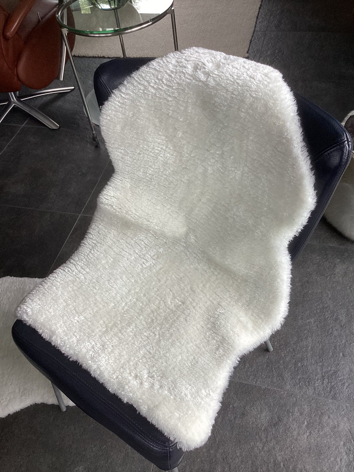 Twee “schapenvachtjes” Toftlund, Huis en Inrichting, Wit, Ophalen of Verzenden, Zo goed als nieuw, Polyester