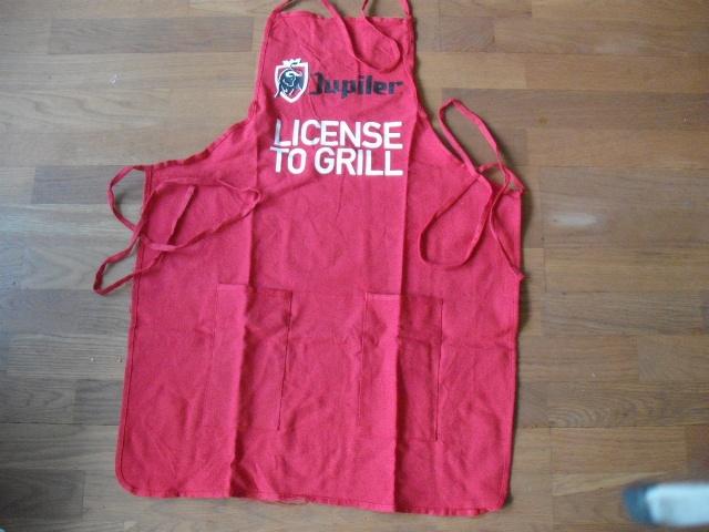 Jupiler bier schort (nr.1) License to grill, Verzamelen, Biermerken, Ophalen of Verzenden, Nieuw, Kleding, Jupiler