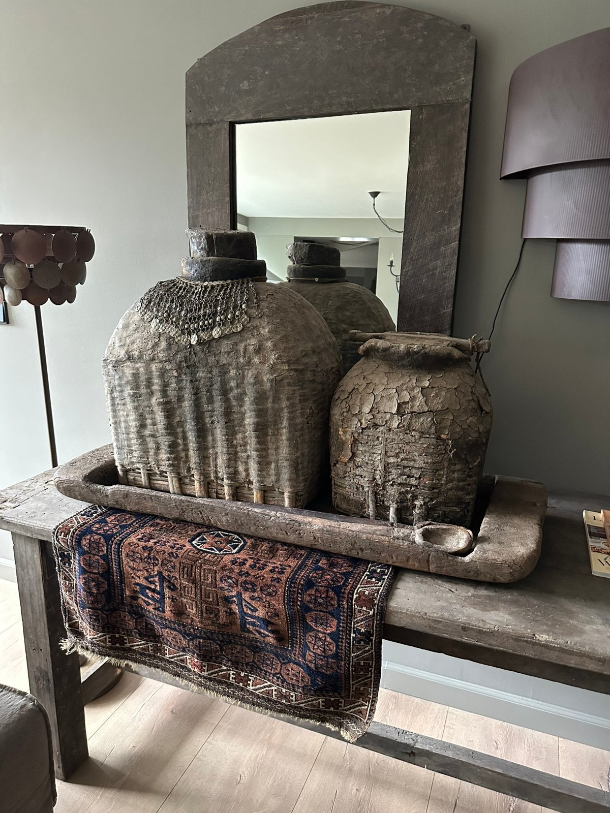 Aura peeperkorn, Huis en Inrichting, Tafels | Sidetables, Ophalen, Zo goed als nieuw, 25 tot 50 cm, Rond