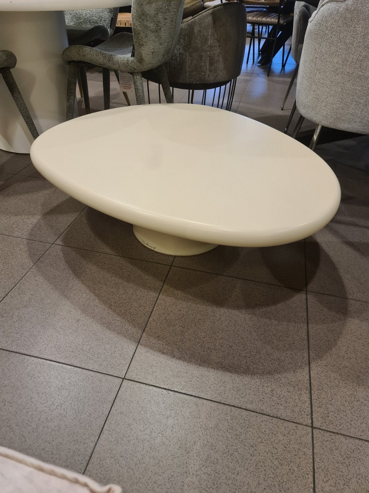 nieuwe Richmond salontafel Urban Bloom 110x90cm beton cire, Ophalen, Hout, Beige, .