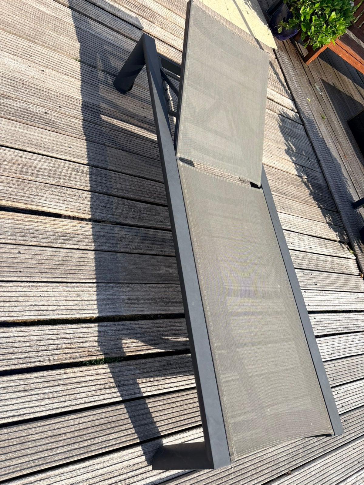 2 stuks Ligbedden 4 seasons outdoor, Ophalen, Gebruikt, Aluminium