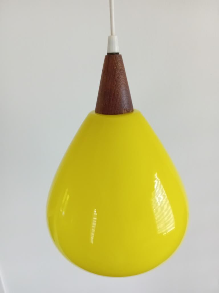 Vintage Deense hanglamp, Ophalen of Verzenden