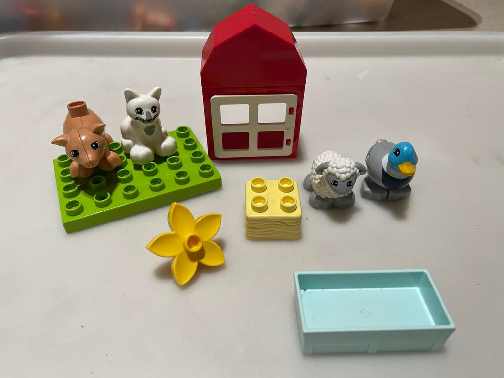 LEGO DUPLO Boerderijdieren verzorgen (10949), Ophalen of Verzenden, Zo goed als nieuw, Overige merken
