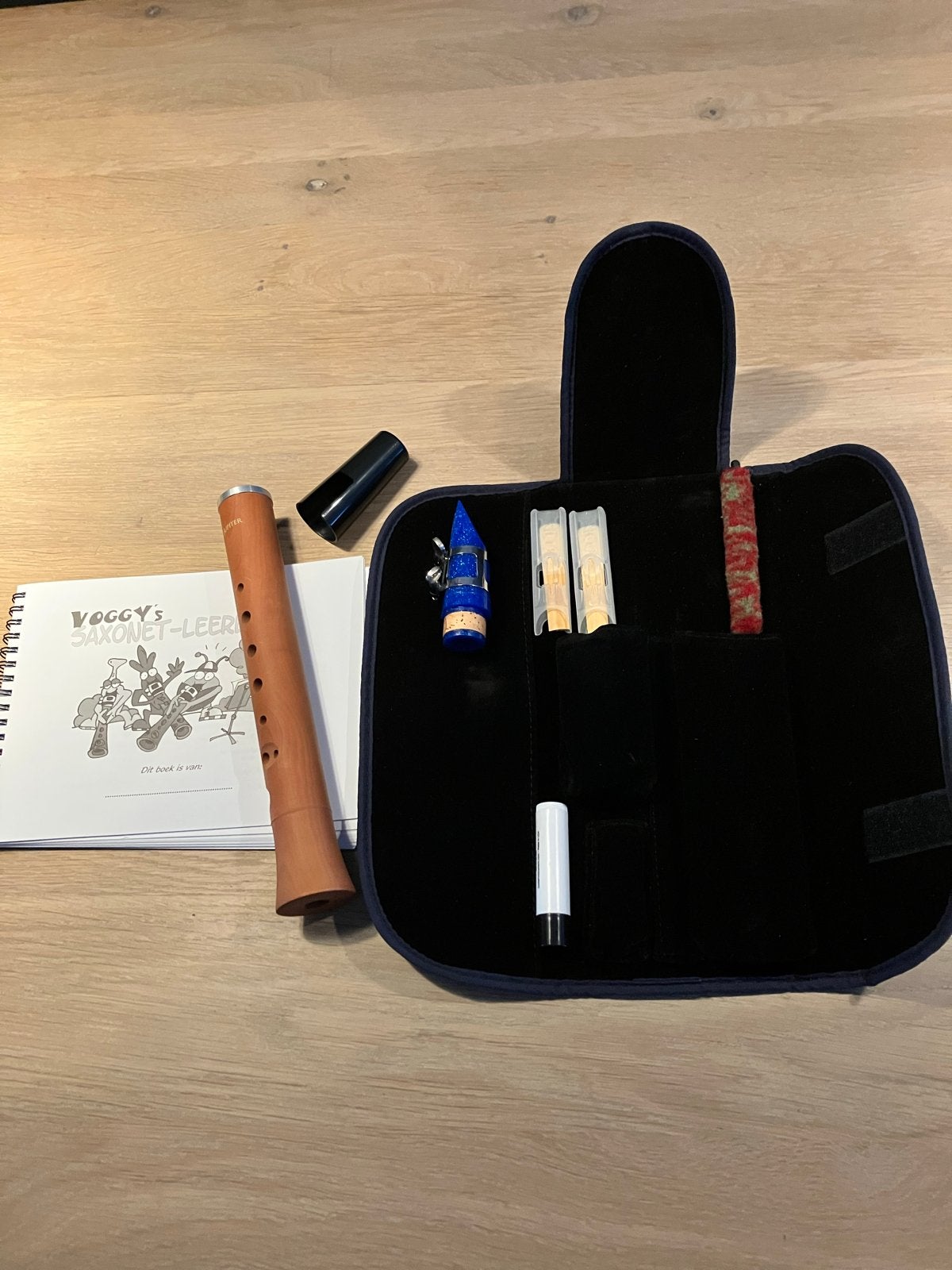 Jupiter Saxonett met boek en hoes, Ophalen of Verzenden, Nieuw, Overige typen, Met koffer, hoes of etui