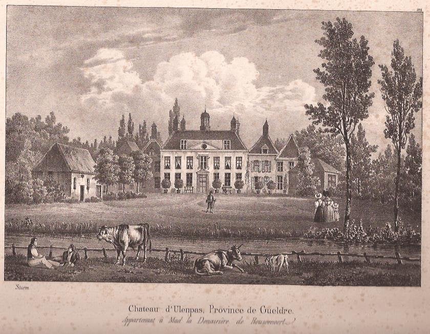Drempt. Hoog-Keppel. Chateau d'Ulenpas, Province de Gueldre, Origineel, 1800 - 1899, Architectuur, Ophalen of Verzenden
