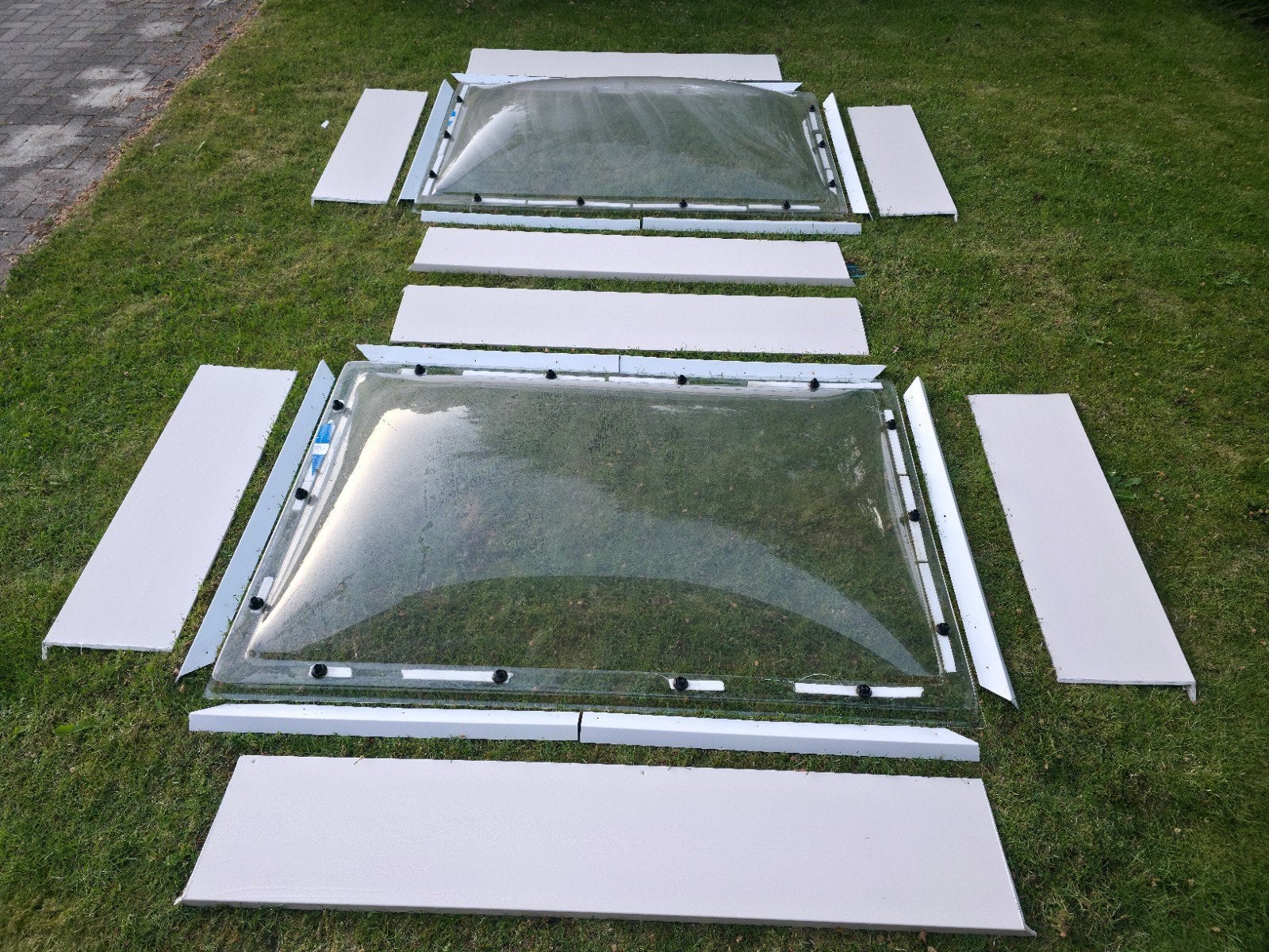 2x Lichtkoepel 120x180 Helder Acrylaat +, Doe-het-zelf en Verbouw, Glas en Ramen, Ophalen, 80 tot 120 cm, Zo goed als nieuw, Dakraam