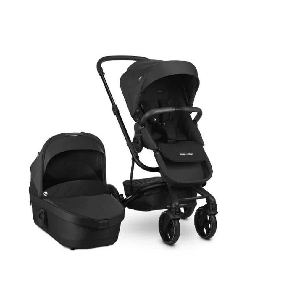 Easywalker Harvey 3 Premium Jet Black/All Black 2-in-1 combi, Zo goed als nieuw, Combiwagen, Met reiswieg, Ophalen