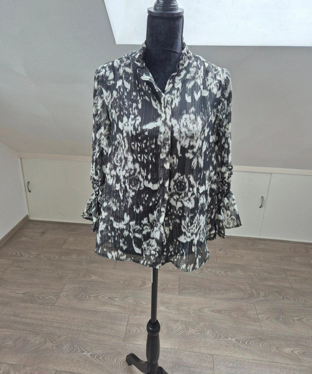 mooie blouse. maat 40, Maat 38/40 (M), Verzenden, Zwart, Zo goed als nieuw