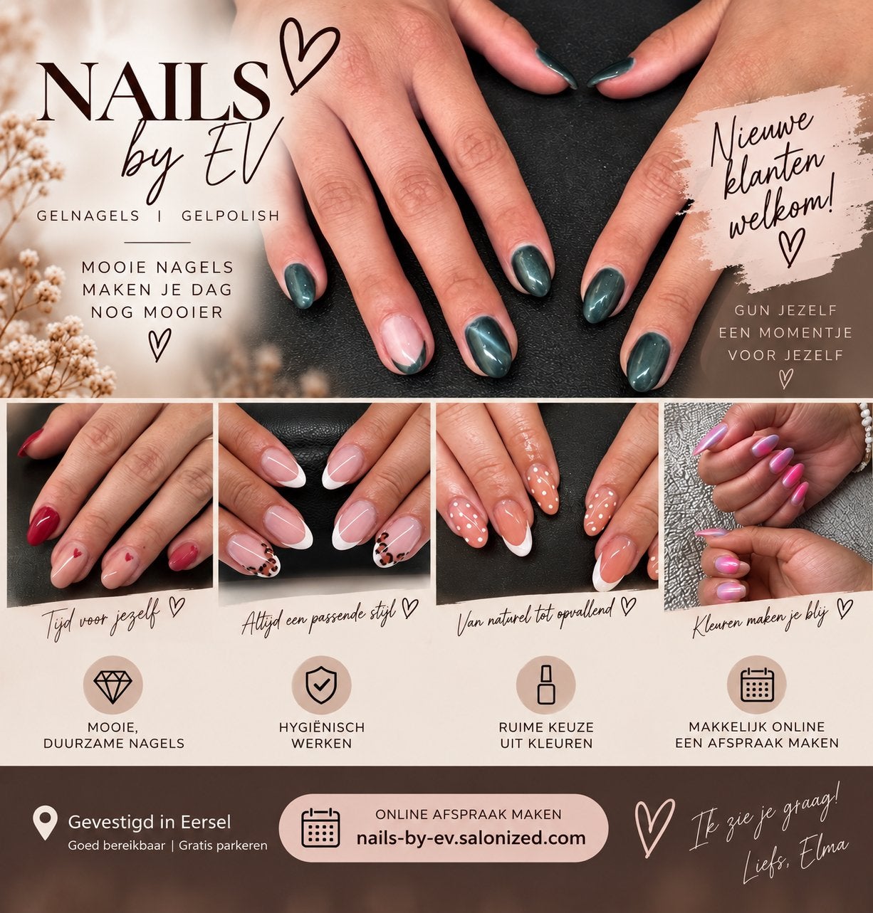 Nagelstyliste Eersel  Gelnagels & Gelpolish, Kunst- of Gelnagels