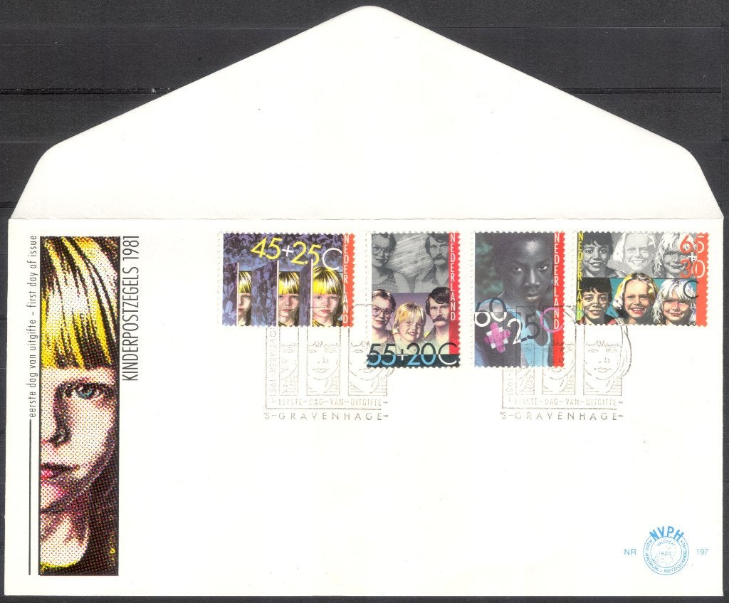 E197 - kind 1981 - int. jaar van gehandicapten, Postzegels en Munten, Postzegels | Eerstedagenveloppen, Verzenden, Onbeschreven