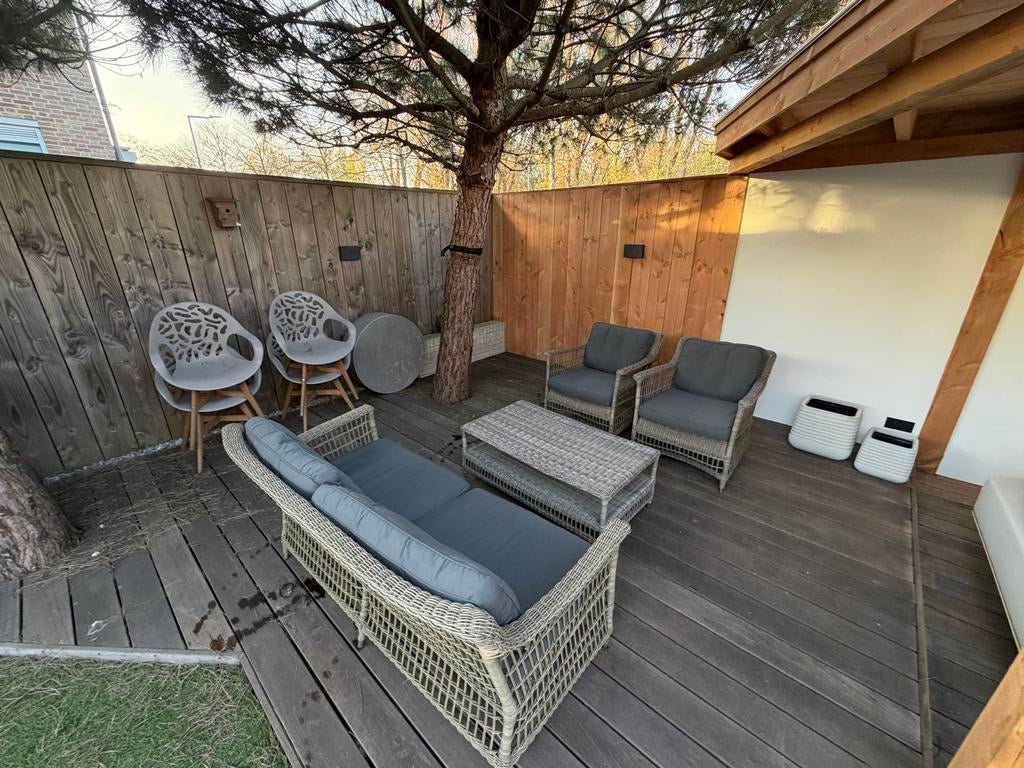 AppleBee loungeset met all weather kussens, Tuin en Terras, Tuinsets en Loungesets, Ophalen, 4 zitplaatsen, Gebruikt, Loungeset