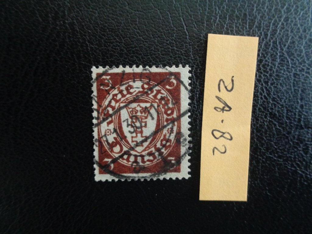 danzig - wapenschild 1927 (za-82), Ophalen of Verzenden, Overige periodes, Gestempeld