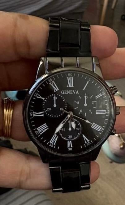 Stijlvolle horloge set (2 stuks) - zwart en grijs, Sieraden, Tassen en Uiterlijk, Horloges | Heren, Overige merken, Staal, Polshorloge