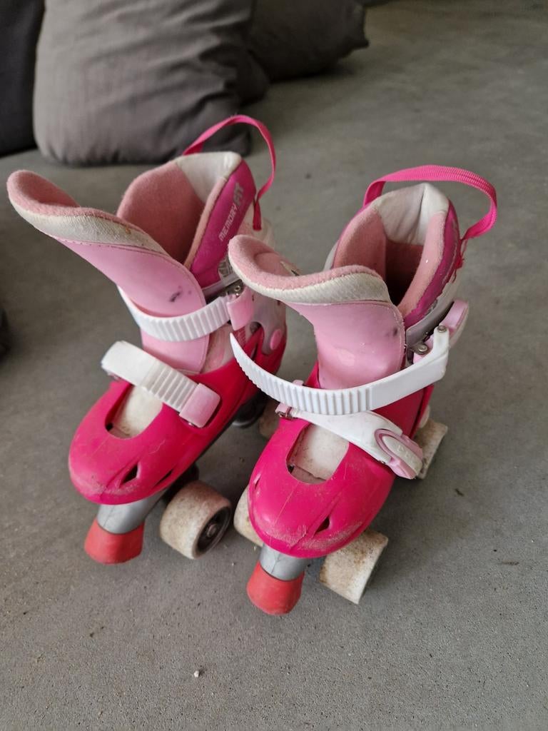 Nijdam rolschaatsen verstelbaar maat 30-33 roze, Ophalen of Verzenden, Verstelbaar, Gebruikt, Kinderen