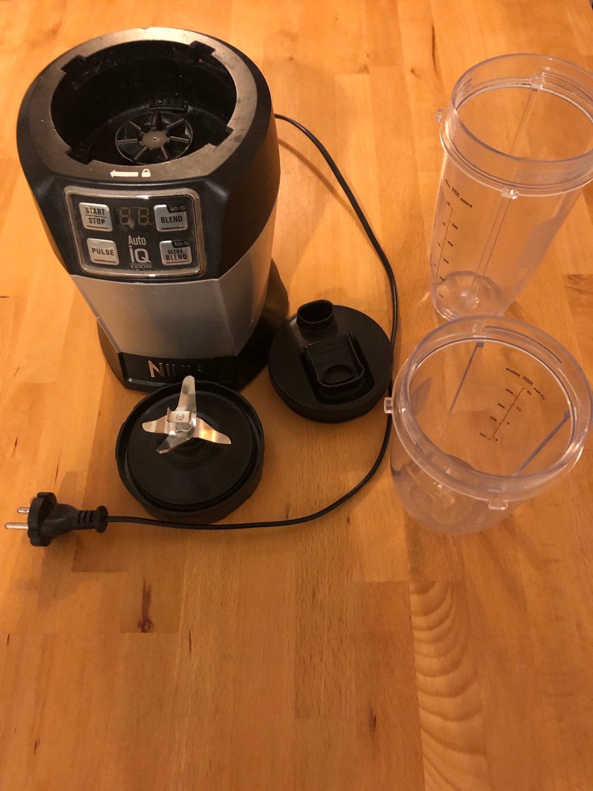 Nutri Ninja BL 480 Auto-IQ Blender - Smoothies & IJs, Ophalen, Zo goed als nieuw, Blender to go