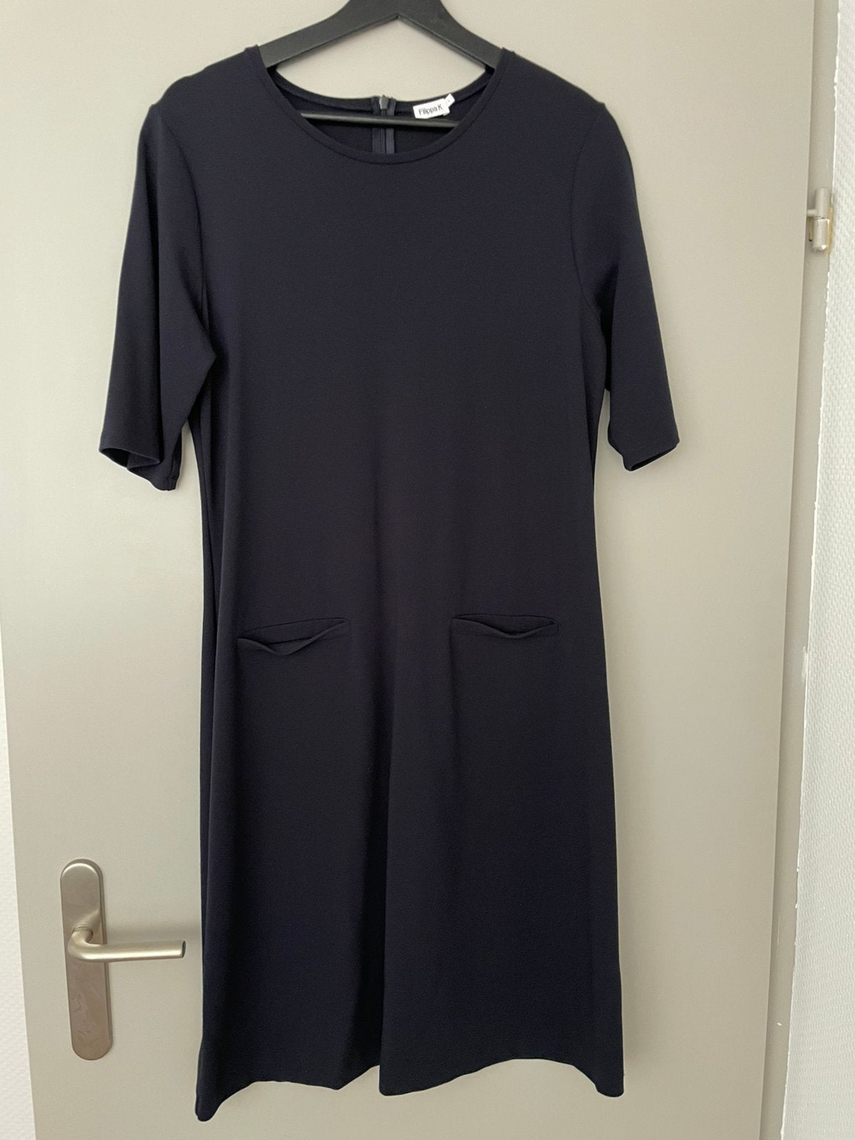 Filippa K jurk navy donkerblauw maat L, Ophalen, Blauw, Maat 42/44 (L), Zo goed als nieuw