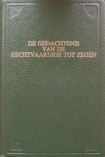 De gedachtenis van de rechtvaardige tot zegen, Ophalen of Verzenden, Gelezen, Ds. L. Rijksen en ds. H. Rijksen,, Christendom | Protestants