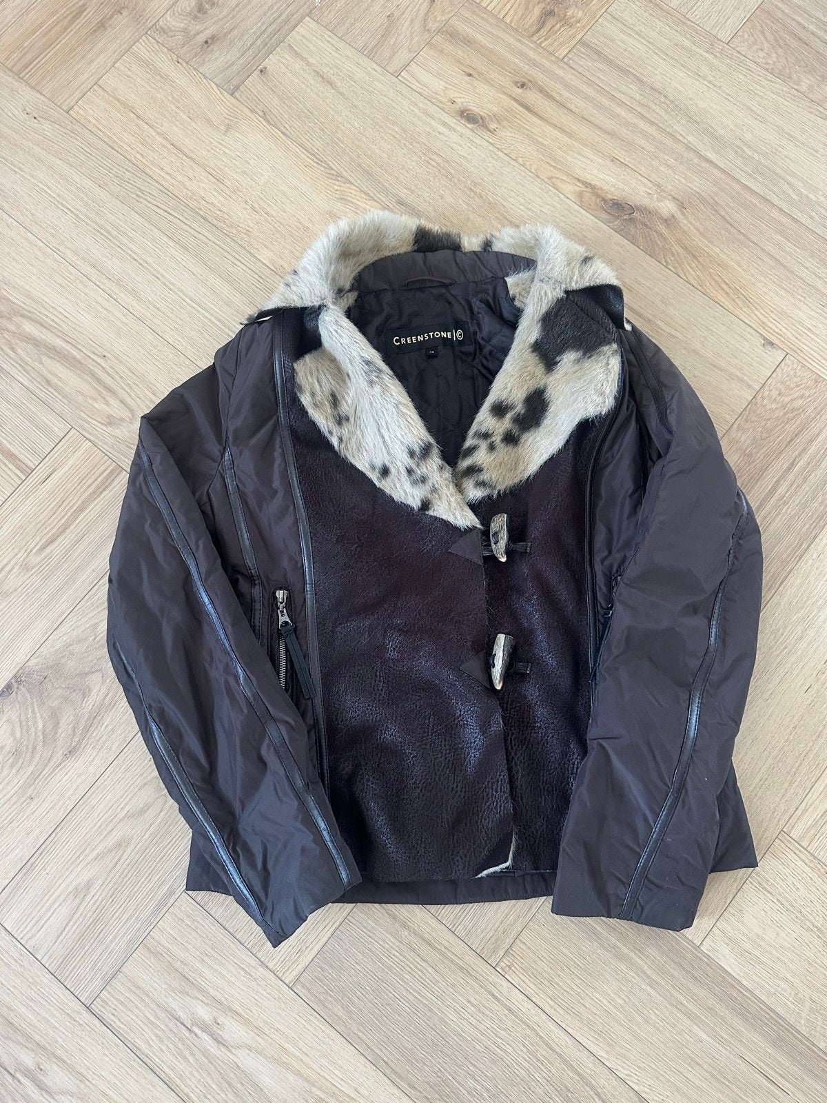 Creenstone jas met bontkraag en toggle sluiting, Kleding | Dames, Jassen | Winter, Ophalen of Verzenden, Gedragen, Maat 36 (S)