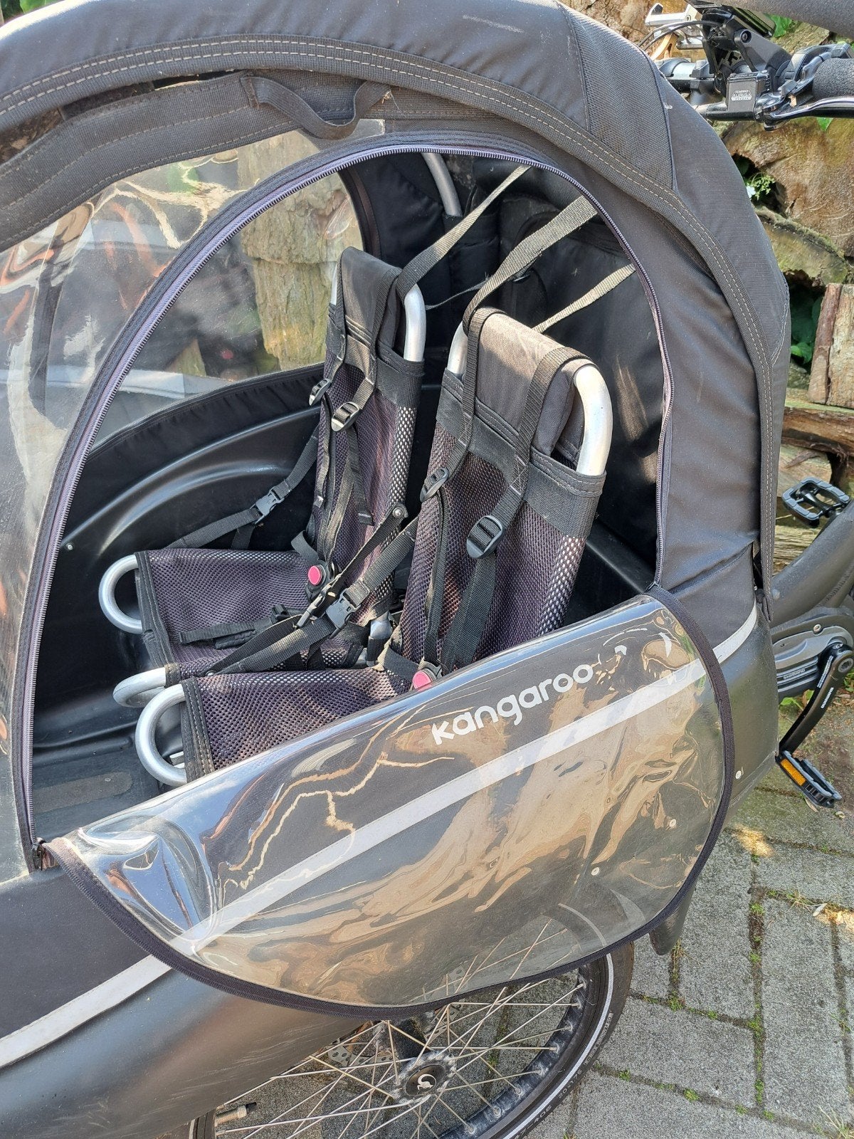 Winther e-bike Kangaroo bakfiets - Stabiel en Sportief, Gebruikt, Elektrisch, 2 kinderen, Schijfrem