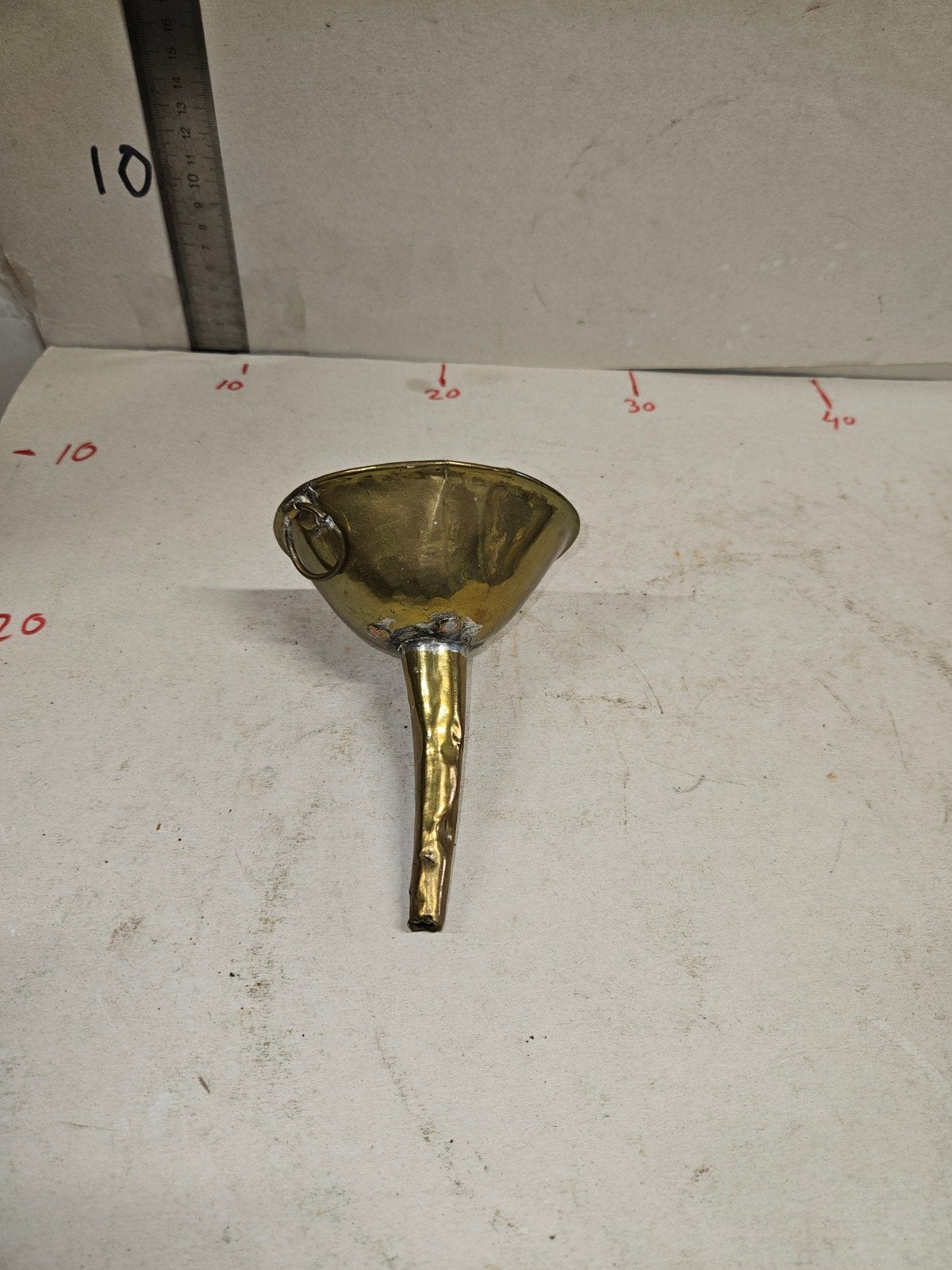 Antieke koperen trechter, Antiek en Kunst, Ophalen of Verzenden