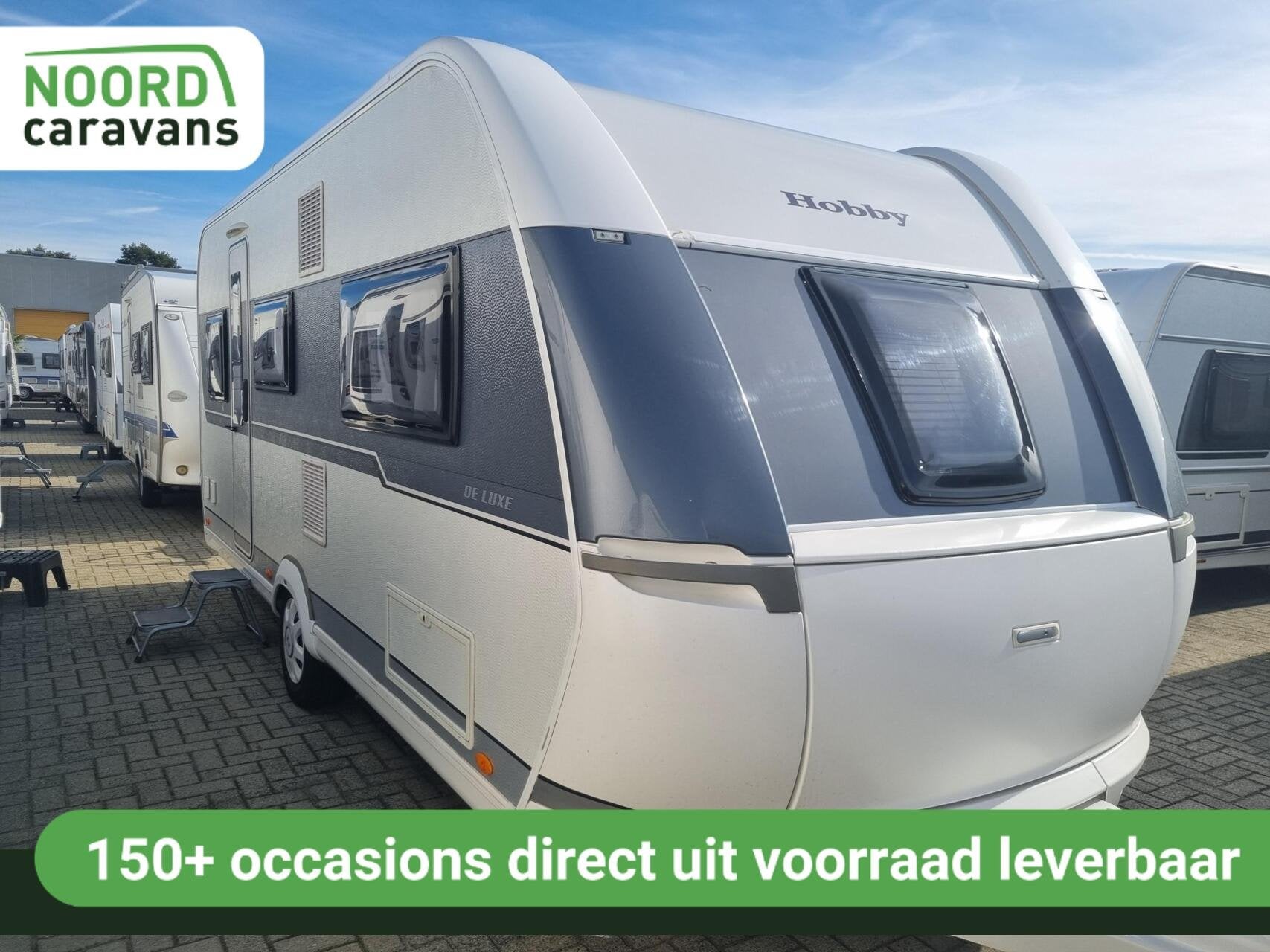 Hobby De luxe 495 UL AUTARK + VOORTENT + MOVER + ENKELE BED, Rondzit, Hobby, 7 tot 8 meter, Bedrijf