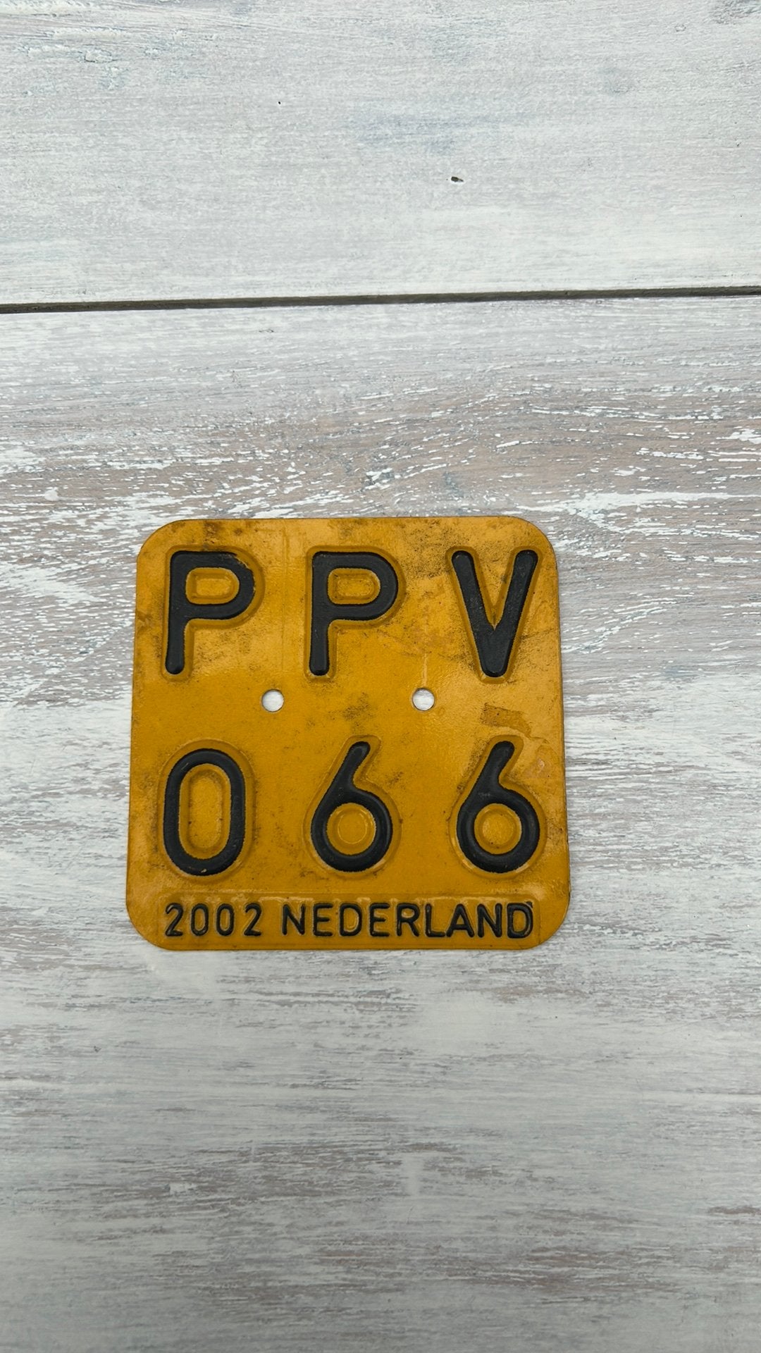 Verzekeringsplaatje kentekenplaatje brommer, Ophalen of Verzenden, Gebruikt, Overige typen