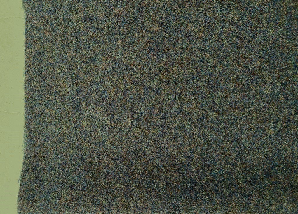 STOF VOOR DESIGN: Kvadrat meubelstof Flora 2x coupon, Wol, Blauw, 120 cm of meer, Nieuw