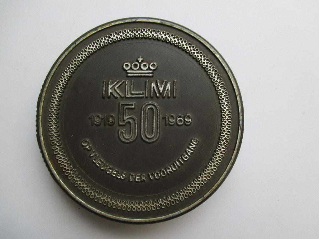 Coasters KLM~50 jaar ~1919-1969~Op Vleugels der Vooruitg, Ophalen of Verzenden, Gebruikt, Glas of Kopje