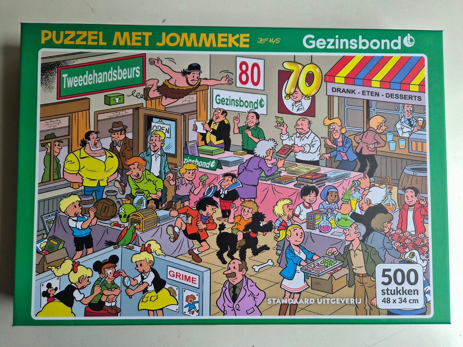 Suske en Wiske & Jommeke Puzzel Gezinsbond, Verzamelen, Stripfiguren, Ophalen of Verzenden, Suske en Wiske, Nieuw, Gebruiksvoorwerp