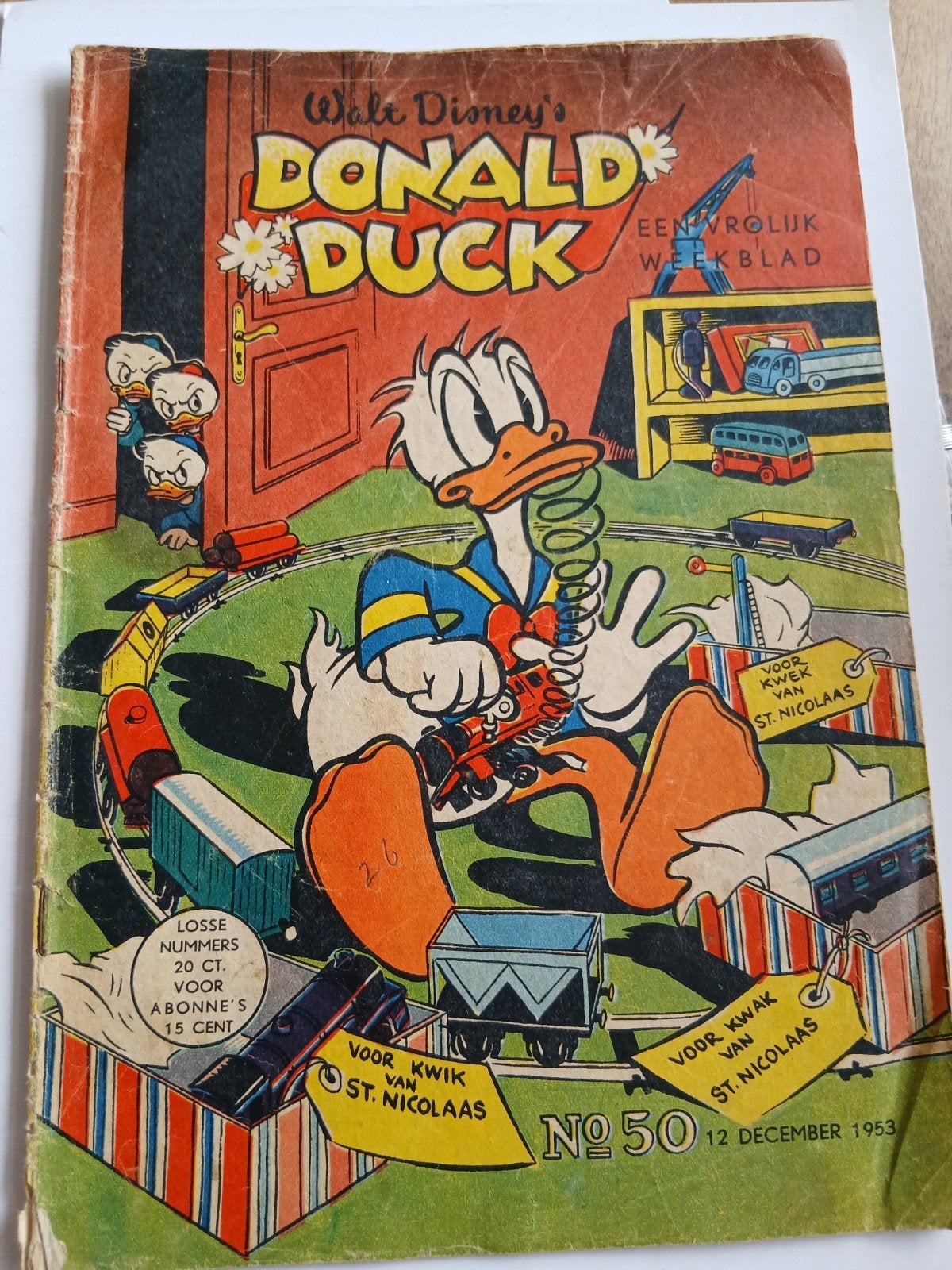 Donald duck nr 50 1953, Ophalen of Verzenden, Gebruikt, Kwartet(ten)