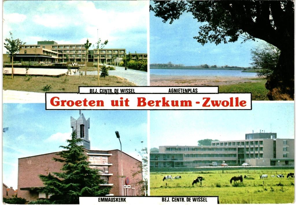 18689 Berkum bij Zwolle jr 60 70 Postzegel afgeweekt, Ophalen of Verzenden, 1960 tot 1980, Gelopen, Noord-Brabant