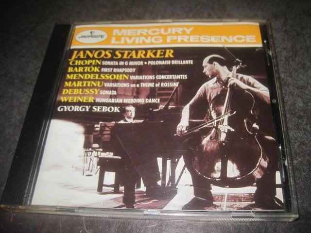Janos Starker Gyorgy Sebok Cello Sonatas ea op Mercury, Ophalen of Verzenden, Classicisme, Zo goed als nieuw, Kamermuziek