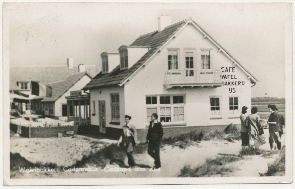 Cadzand - Wafelbakkerij Cadzandria  1952, Ophalen of Verzenden, 1940 tot 1960, Gelopen, Zeeland