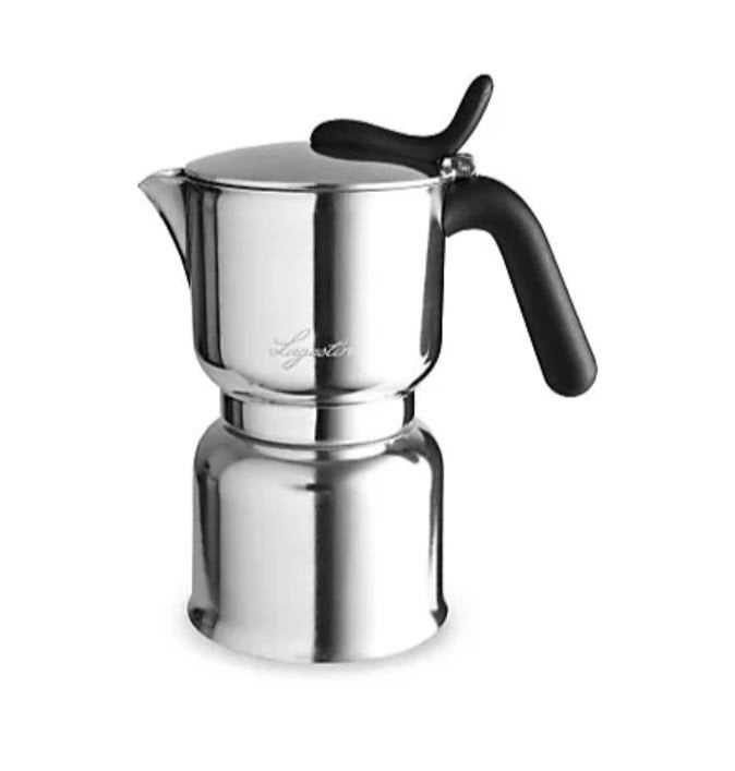 Lagostina Vesuvia espressomachine ( 6 kopjes ) Nieuw, Afneembaar waterreservoir, Espresso apparaat, Nieuw, Gemalen koffie