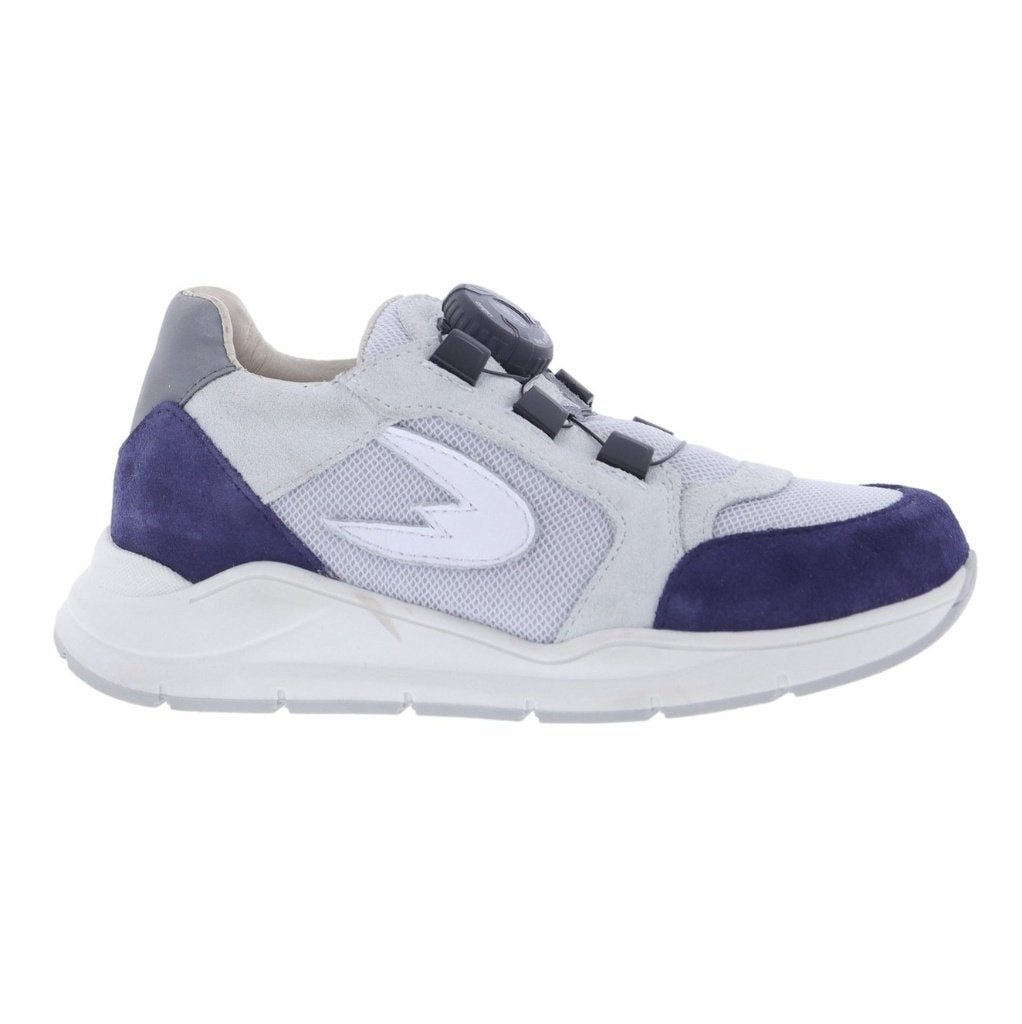 LEF maat 34 sneaker wit/blauw suéde/leer - gratis verzenden, Verzenden, Jongen of Meisje, Nieuw, LEF