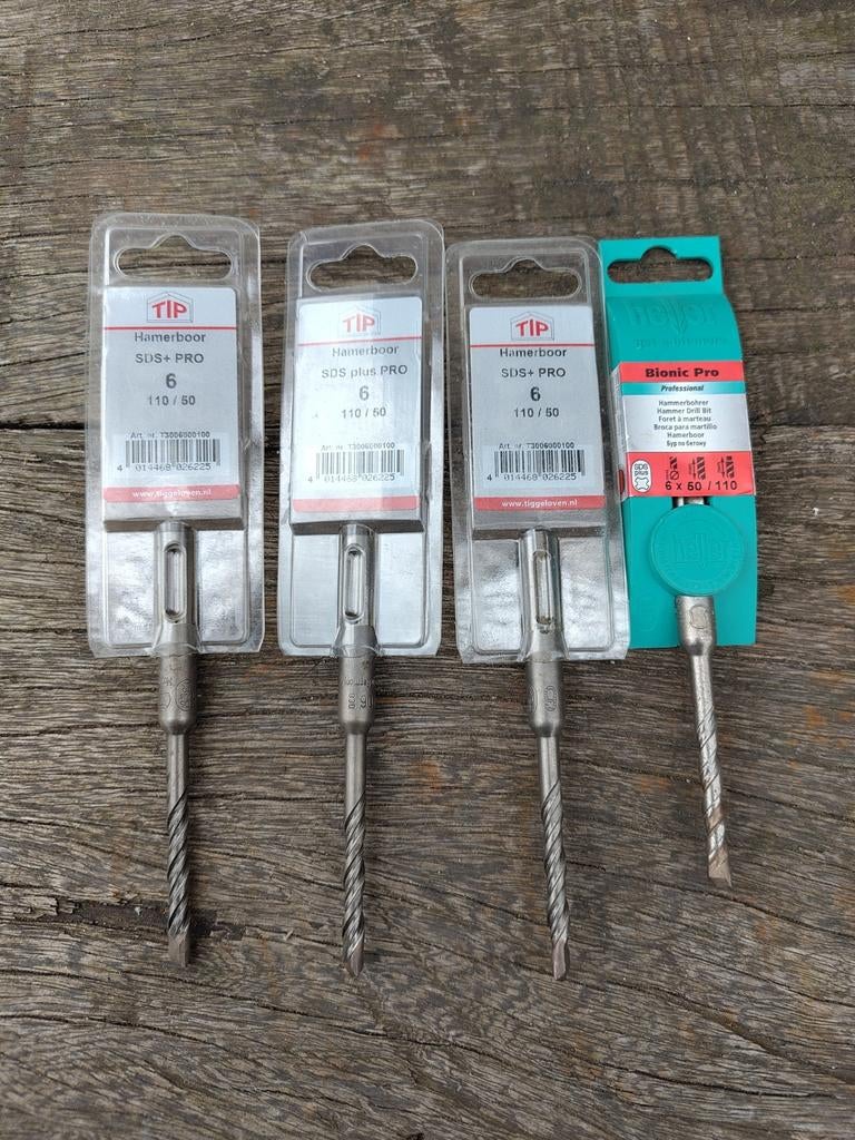 NIEUW 4x SDS plus boren 6 mm, Ophalen of Verzenden