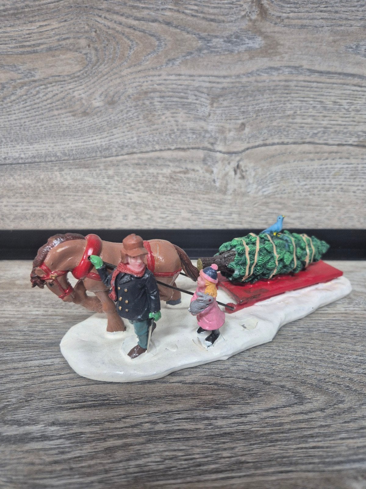 lemax paarden item originele doos kerstdorp kersthuisjes, Diversen, Ophalen of Verzenden, Zo goed als nieuw