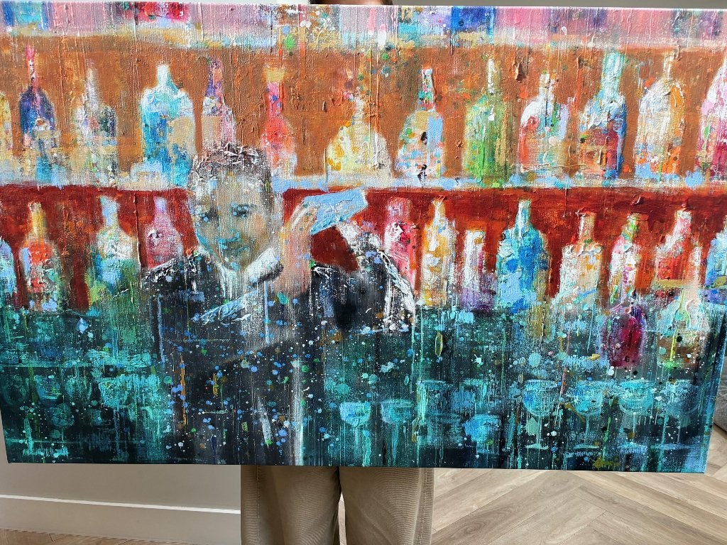 Schilderij, Antiek en Kunst, Kunst | Schilderijen | Klassiek, Ophalen, Overige stijlen, Doek, Portret of Personen