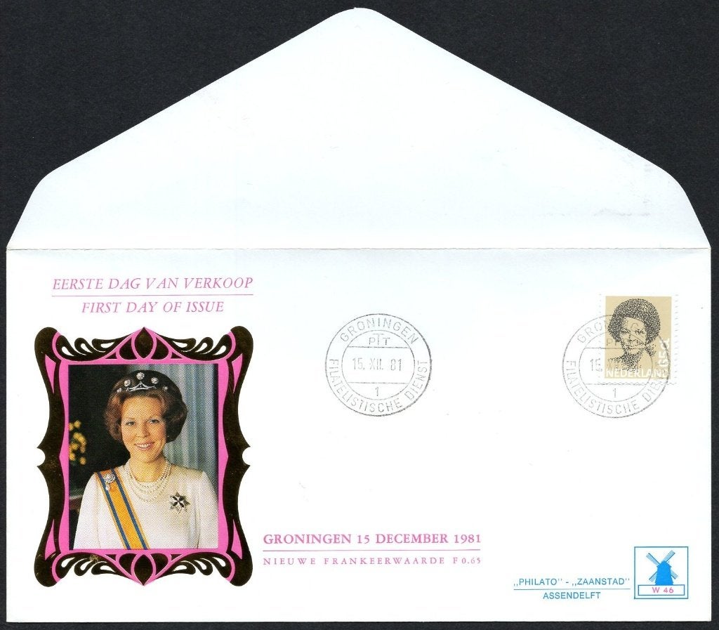 W46 - Beatrix 65 cent, Postzegels en Munten, Brieven en Enveloppen | Nederland, Verzenden, Envelop