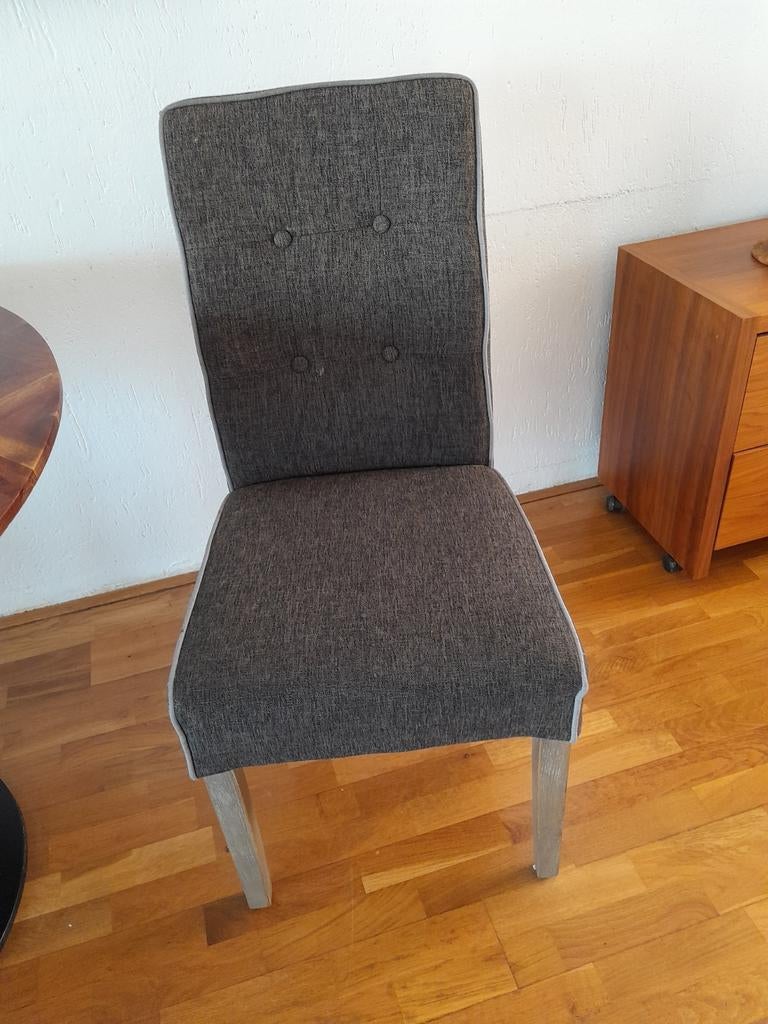 6 eetkamerstoelen, Ophalen, Gebruikt, Vier, Stof