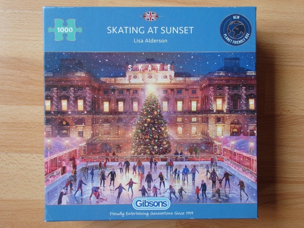 Gibsons puzzel "Skating at sunset"1000 stukjes Lisa Alderson, Ophalen, 500 t/m 1500 stukjes, Gebruikt, Legpuzzel