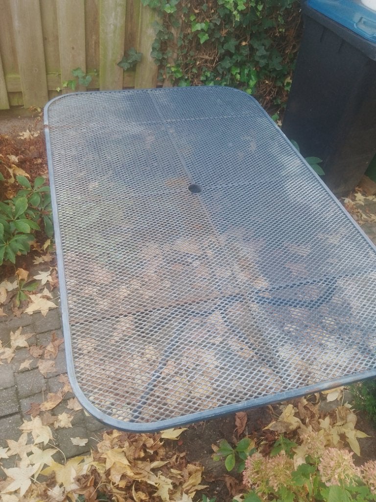Kettler tuintafel, Ophalen, Gebruikt, Rechthoekig, Metaal