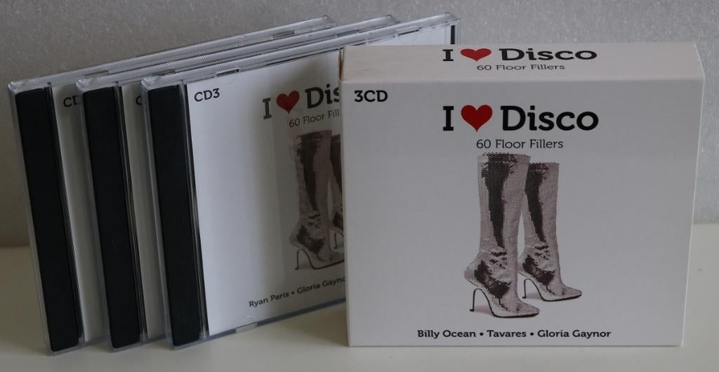 3 CD-box I love disco, 60 floor fillers, Ophalen of Verzenden, Zo goed als nieuw, Boxset