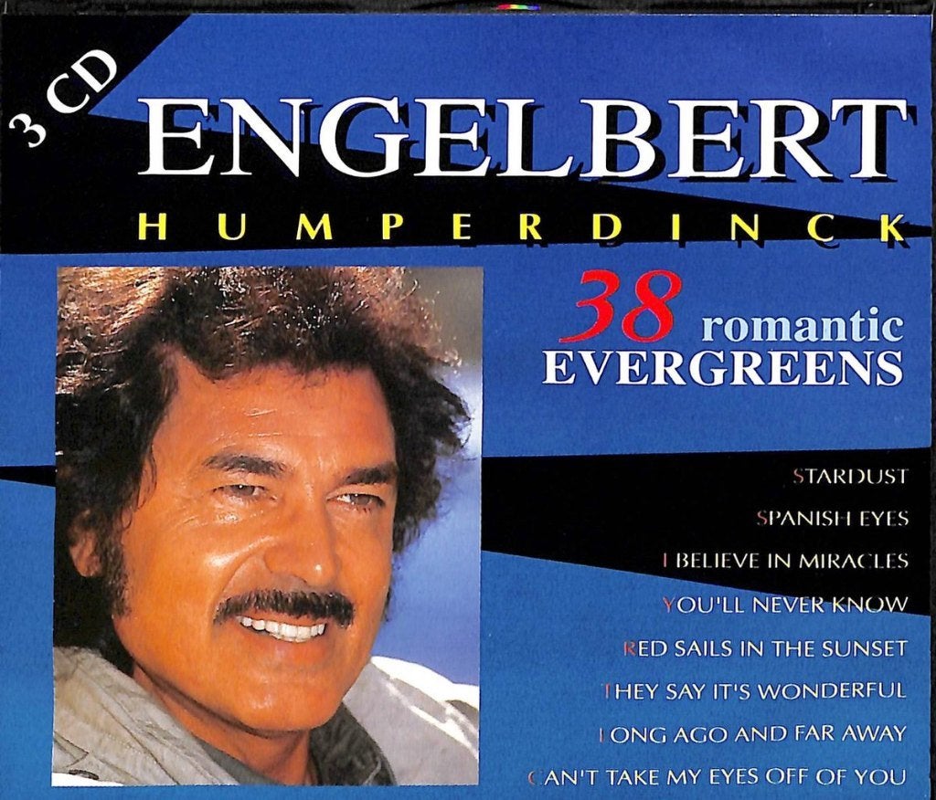 Engelbert Humperdink - 38 romantic evergreen 3XCD, Verzenden, Zo goed als nieuw, Pop, Album