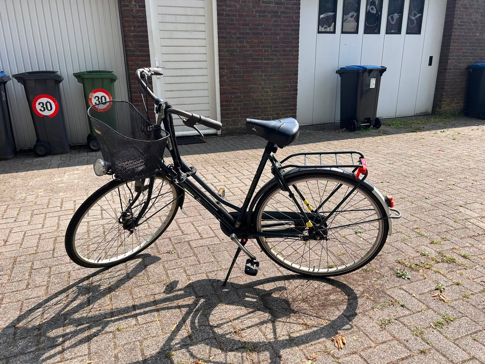 Gazelle damesfiets met mand - Gebruikt, Ophalen, Terugtraprem, Gazelle, 53 tot 56 cm
