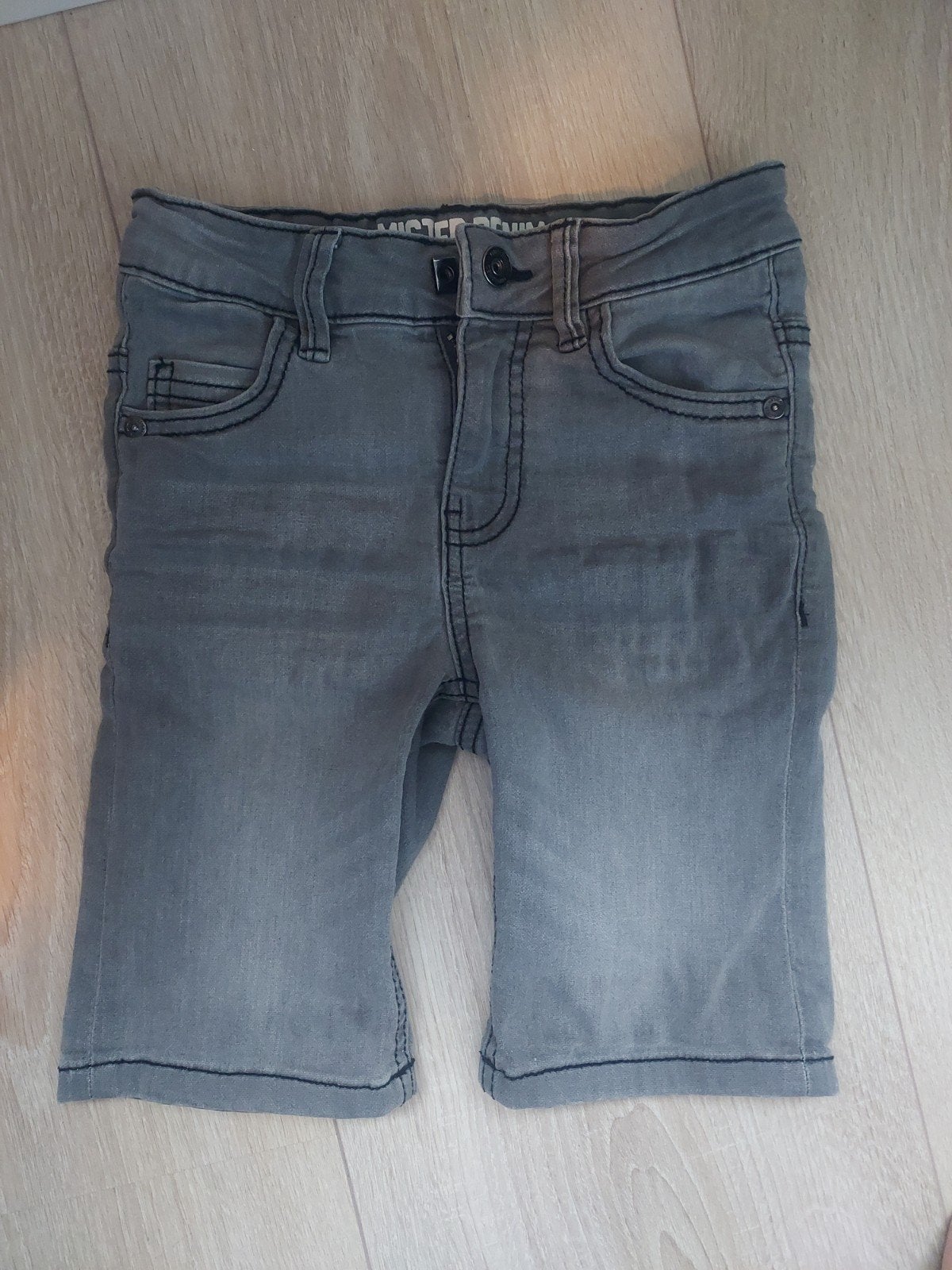 korte spijkerbroek jongen mt 122, Broek, Gebruikt, Ophalen of Verzenden, Scapino