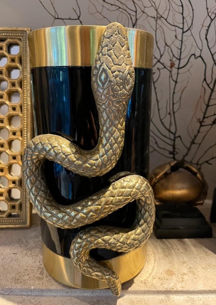 Bold Monkey vaas snake nieuw!, Huis en Inrichting, Ophalen, Nieuw, Overige kleuren, Glas