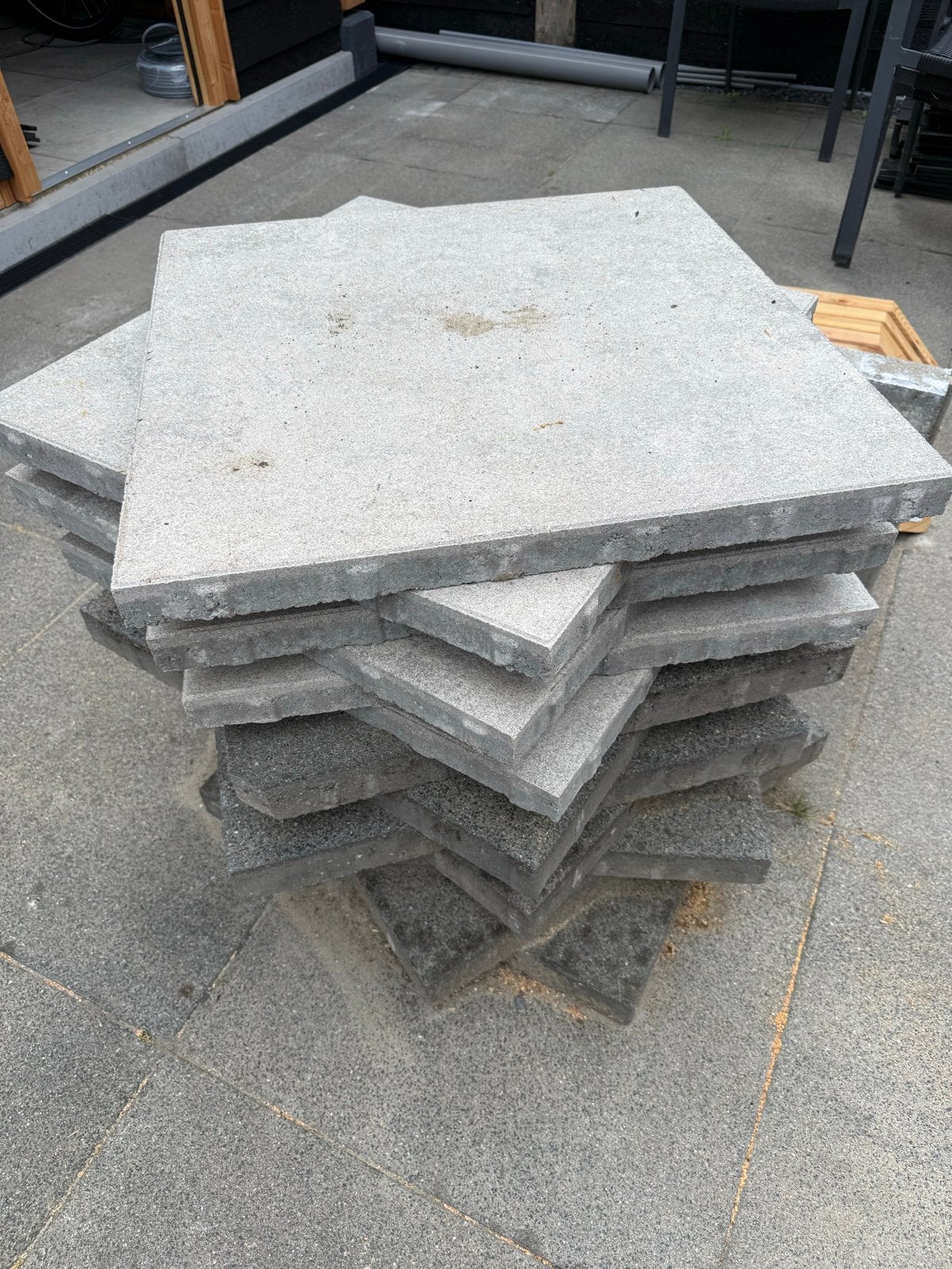 Gebruikte terrastegels, Ophalen, Gebruikt, 10 m² of meer, Beton