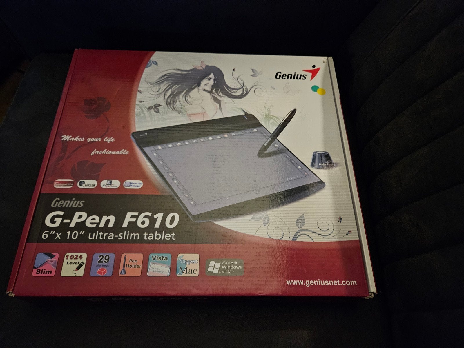 Genius G-Pen F610 Ultra-Slim Tekentablet  in doos, Ophalen of Verzenden, Nieuw, Bedraad, Genius
